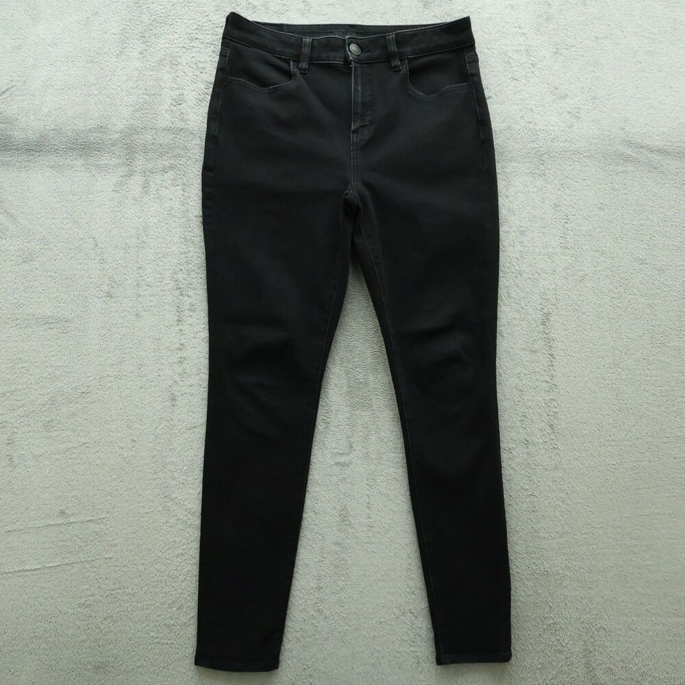 American Eagle Jeans Women's Size 10R Black High-Rise Jegging Denim 28" Inseam
